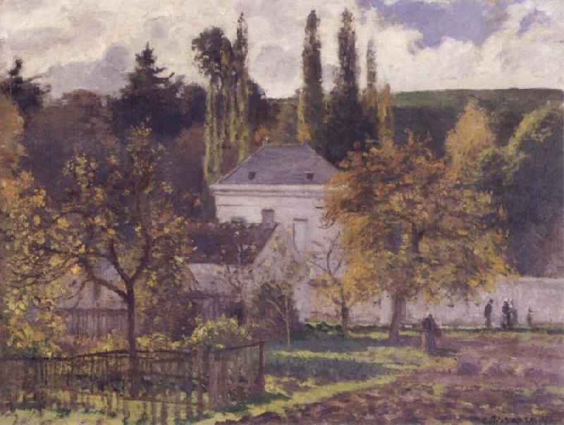 Camille Pissarro Villa at L-Hermitage,Pontoise France oil painting art